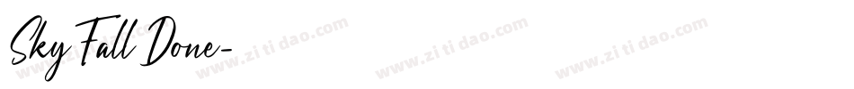 SkyFall Done字体转换